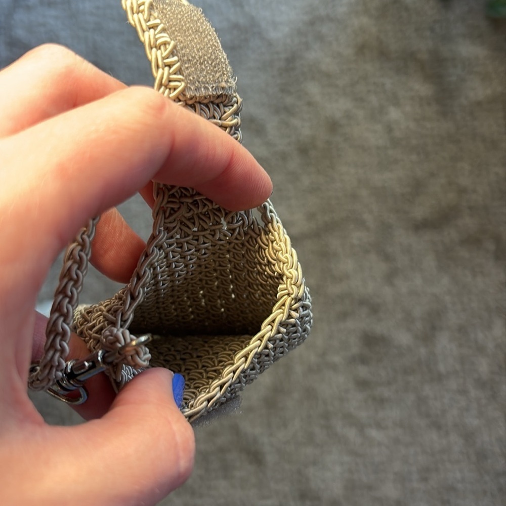 Vintage Woven Tan Clip On Sunglasses Case - Picture 4 of 4